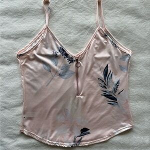 Floral Print Pink Camisole Top